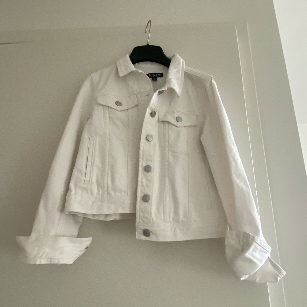 J. Crew White Denim Jacket - Size XXS